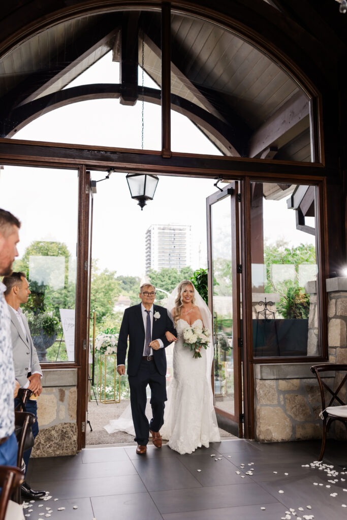 bride and groom at cambridge mill wedding