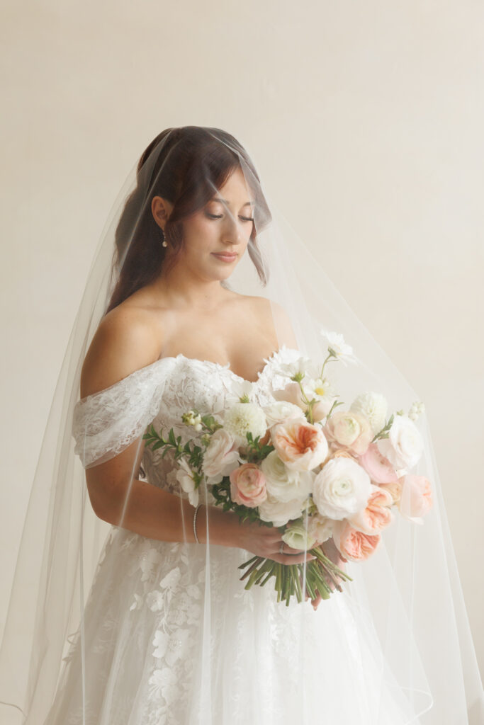 bridal portrait at park hill studios in cambridge 