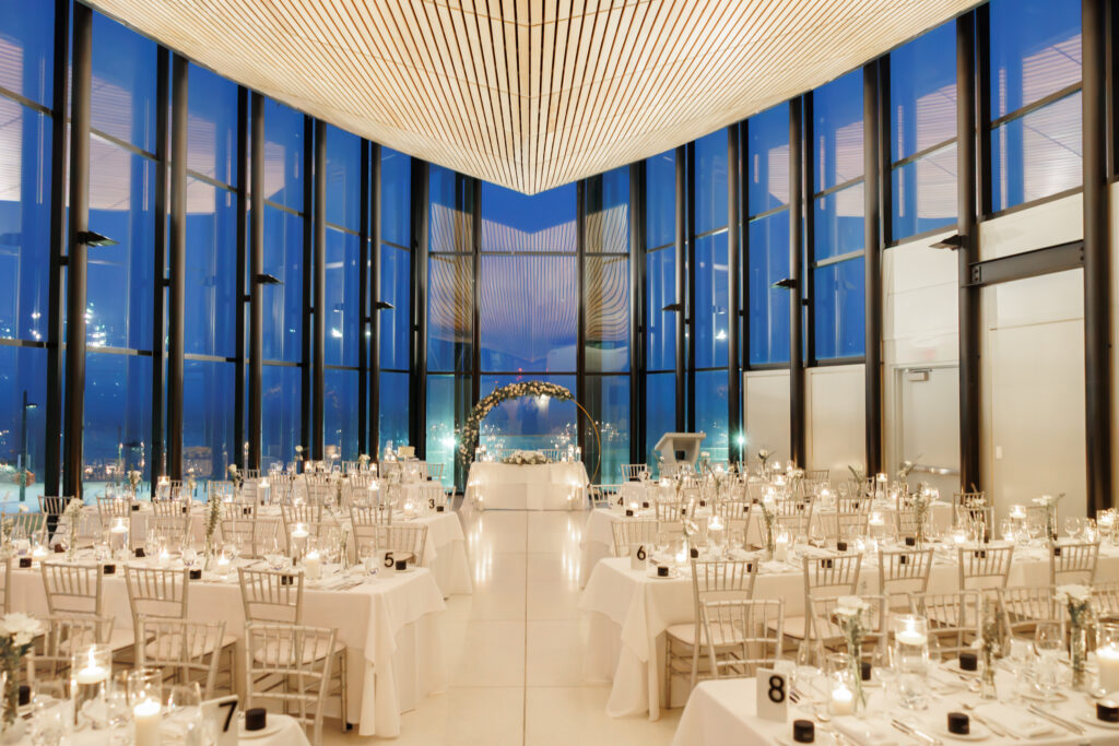 wedding reception space at spencers at the waterfront