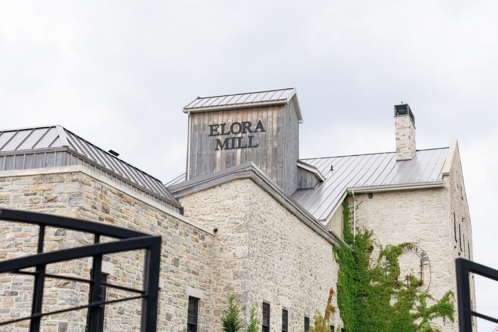 exterior view of the elora mill the very best wedding venues in Kitchener-Waterloo