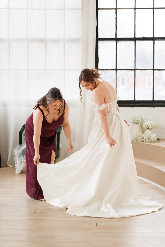 bride at park hill studios cambridge 