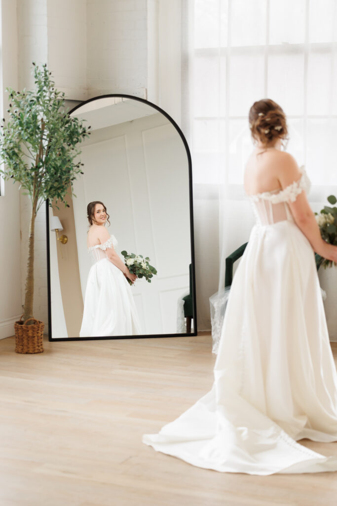 bride at park hill studios cambridge 
