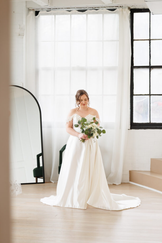 bride at park hill studios cambridge 