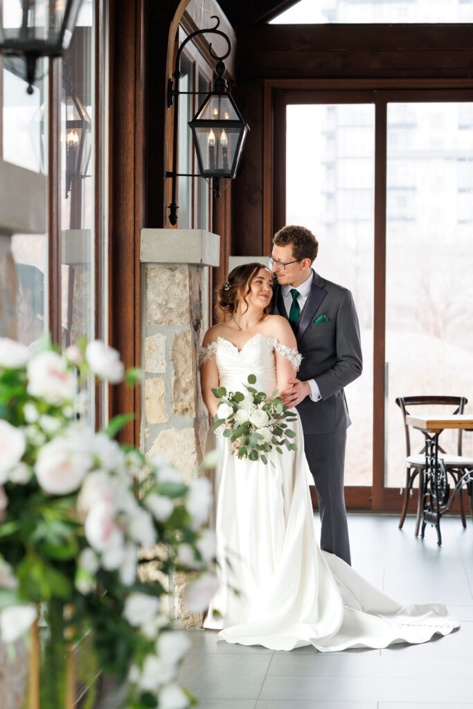 Cambridge Mill Glass Pavilion wedding ceremony with natural light
